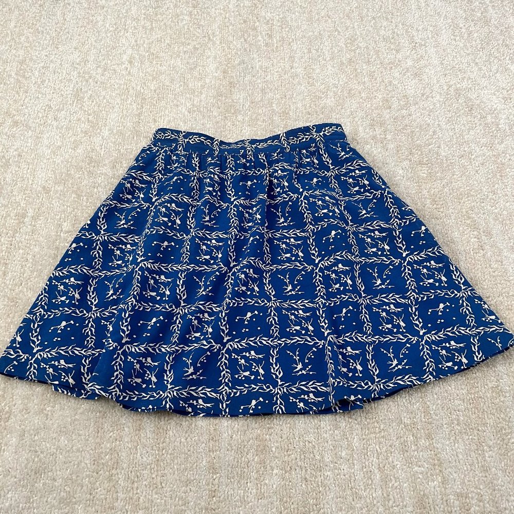 & Other Stories Printed Mini Skirt 4 Blue
